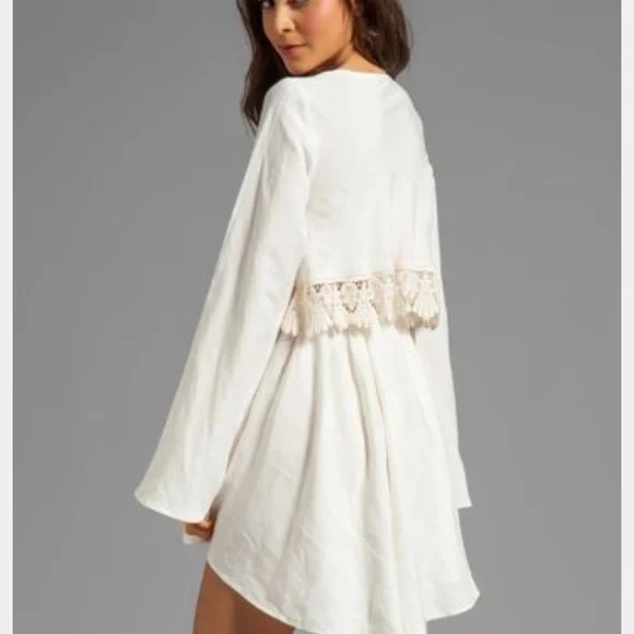chinese dress ladies For Love & Lemons Billie Pointelle Midi Dress – Shop at the Mix main image 1